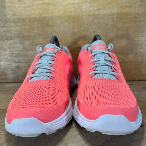 Nike Revolution 3 Womens Sz 8.5 (7Y) Running Shoes Sneakers Lava Glow 859602-600 - Picture 2 of 8